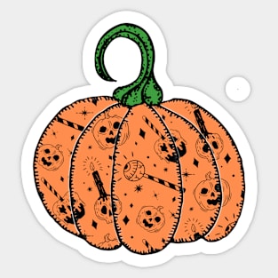 Halloween Vintage Pumpkin Sticker